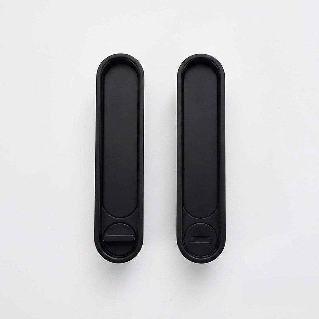 Invisible Entry Hook Pocket Door Lock –  With Interior Lock Fittings, Modern Sliding Hardware for Doors, Rooms, or Minimalist Spaces