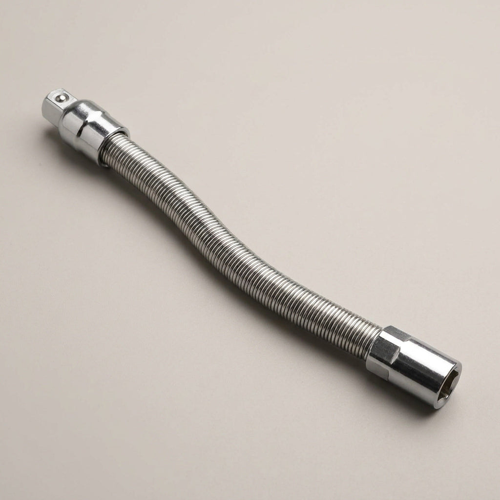 Bendable Socket Wrench Extension – Flexible Socket Extension Bar, Spring Flex Shaft for Tight Spaces