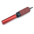Hand-Held Sanding Drum for Drill – Portable Spindle Sander Attachment with 2 Rubber Drums and 10 Sleeves (120 Grit)