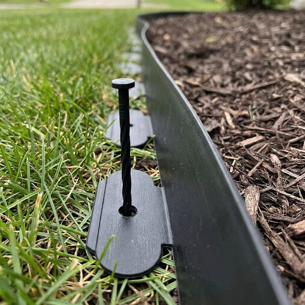 Lawn Edging Boarder Plastic – Easy-to-Install Landscape Edging Solution that Adds Long-Lasting Beauty to Lawns & Flowerbeds