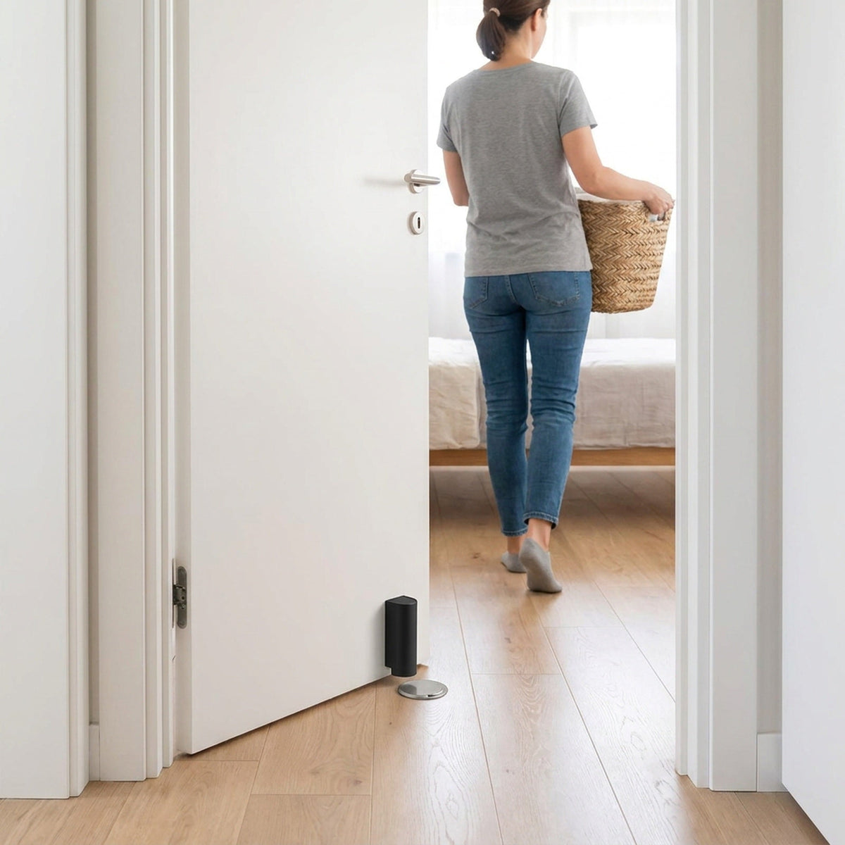 Magnetic Door Stopper & Wall Protector – Sleek Hidden Door Hardware That Silently Stops Impact and Elevates Home Aesthetics