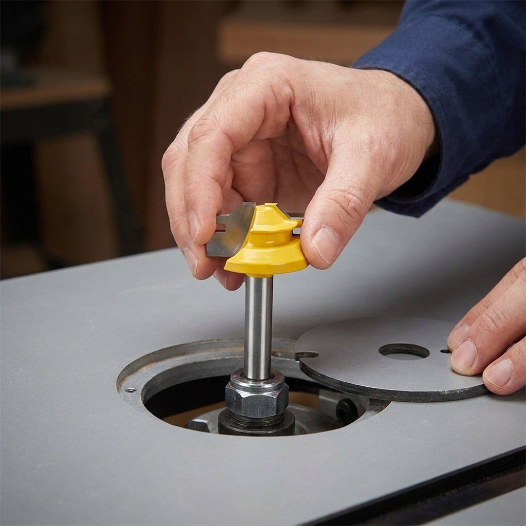 Lock Miter Router Bit - 45° Carbide Alloy Milling Cutter