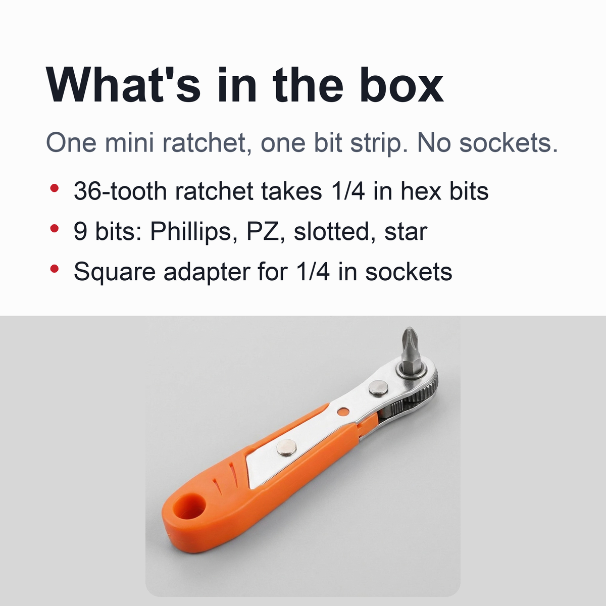 Mini Ratchet Wrench - Socket Wrench Spanner for Car Accessory for Replacement Parts