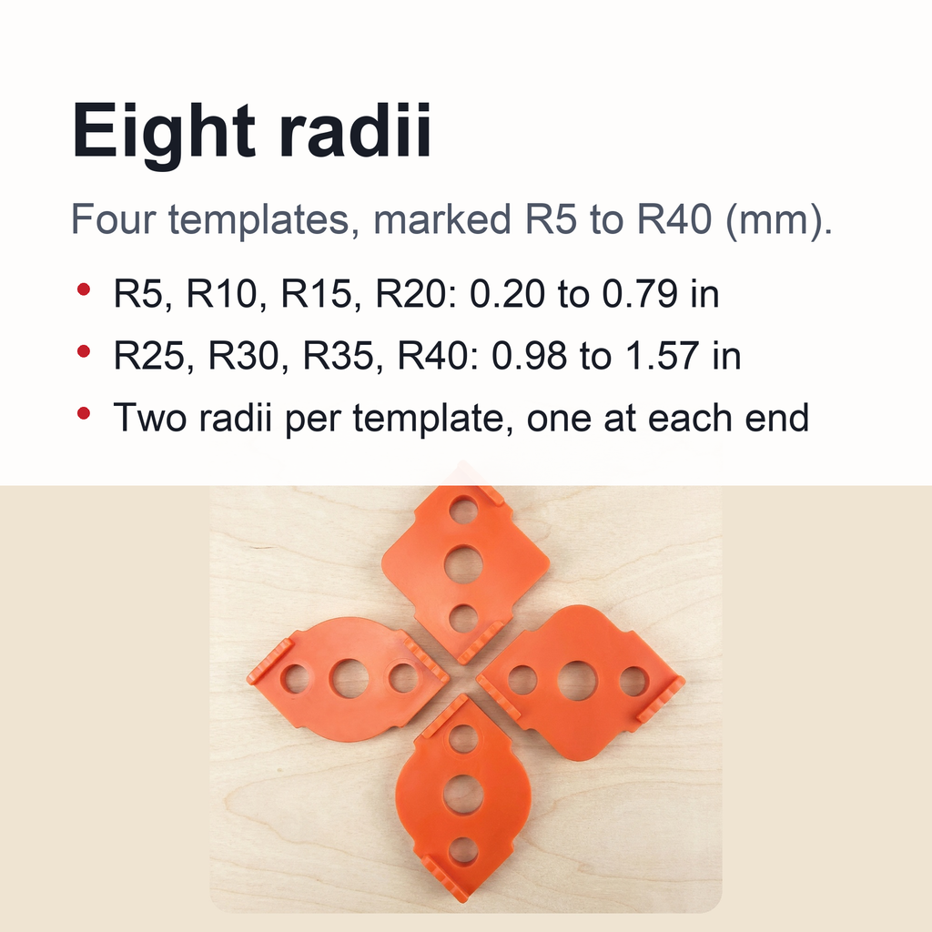 Radius Jig Router Templates - Routing Rounded Corners Router Corner Jig