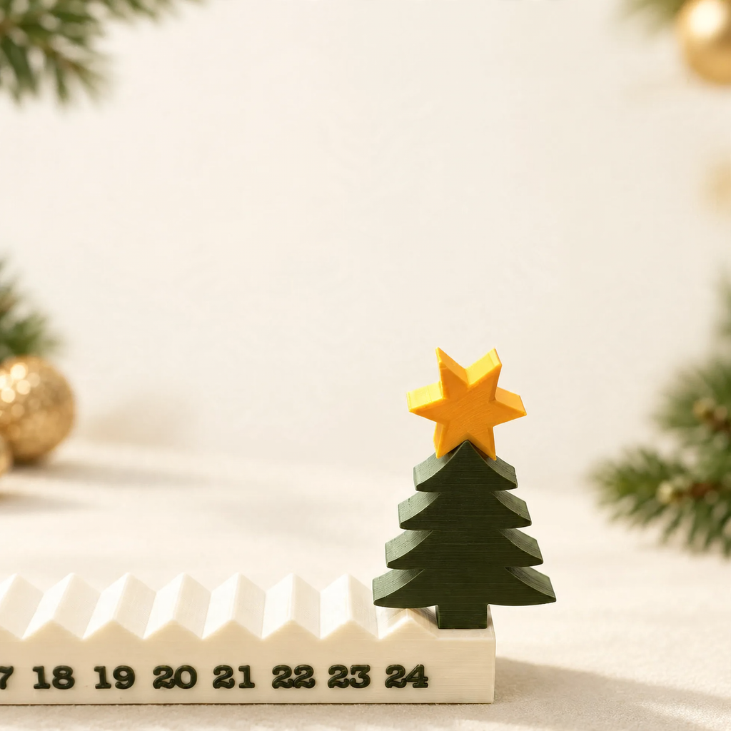 3D-printed Christmas tree Advent calendar