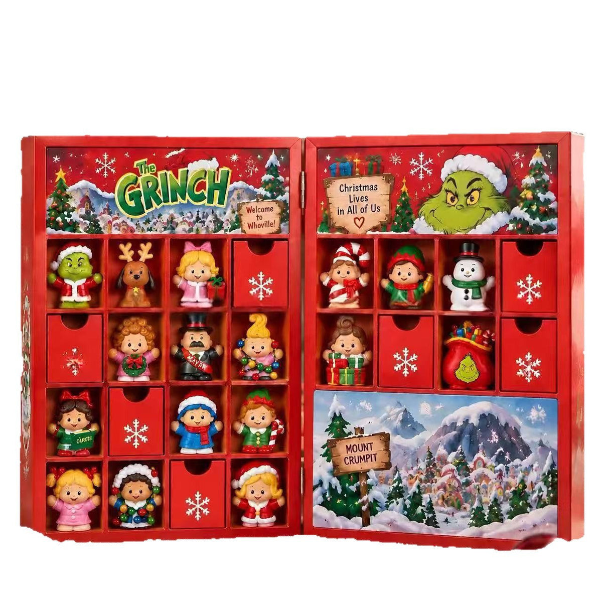 Decorative Figures- Advent Calendar- Box, Acrylic