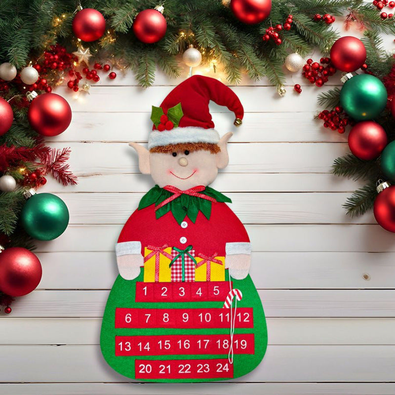 DIY Felt Christmas Tree Advent Calendar for Kids