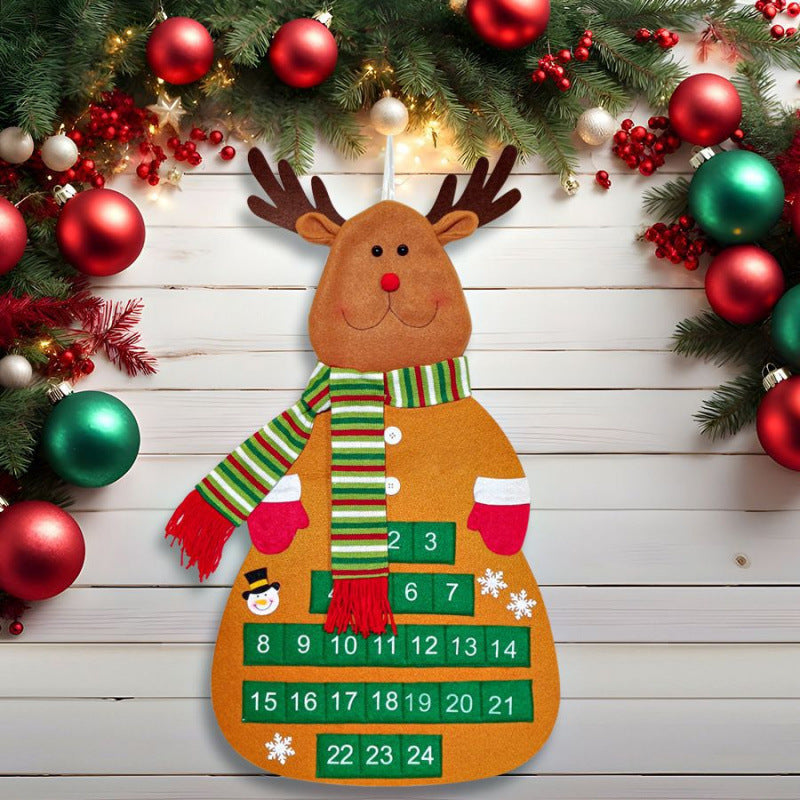 DIY Felt Christmas Tree Advent Calendar for Kids