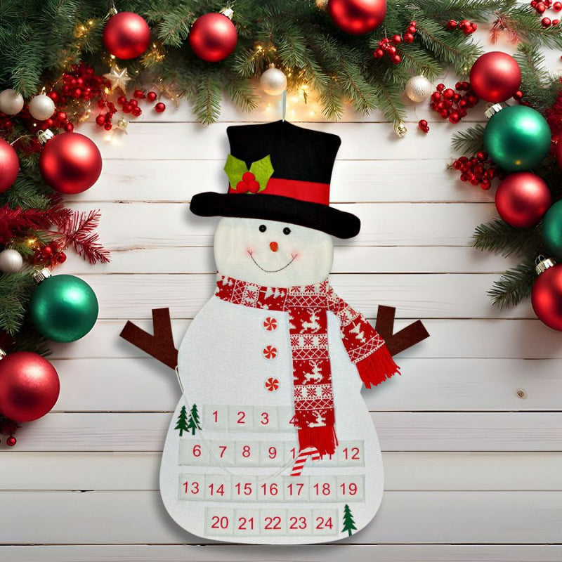 DIY Felt Christmas Tree Advent Calendar for Kids