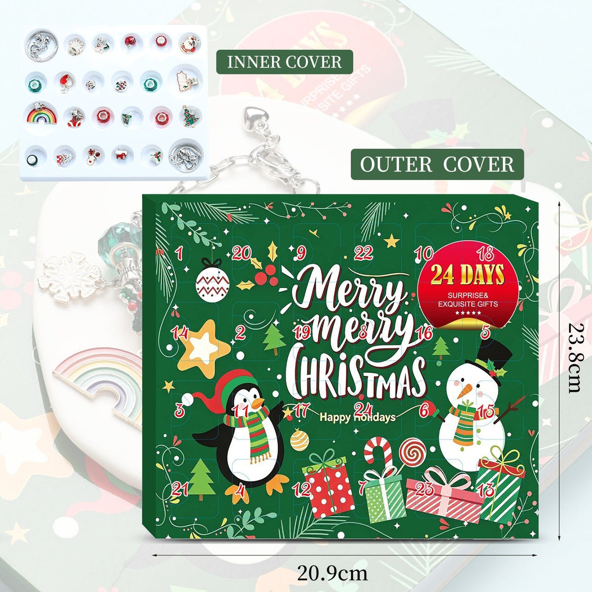 DIY Advent Calendar with Jewelry Beads for Children