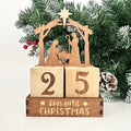 Wood Advent Calendar as Decoration