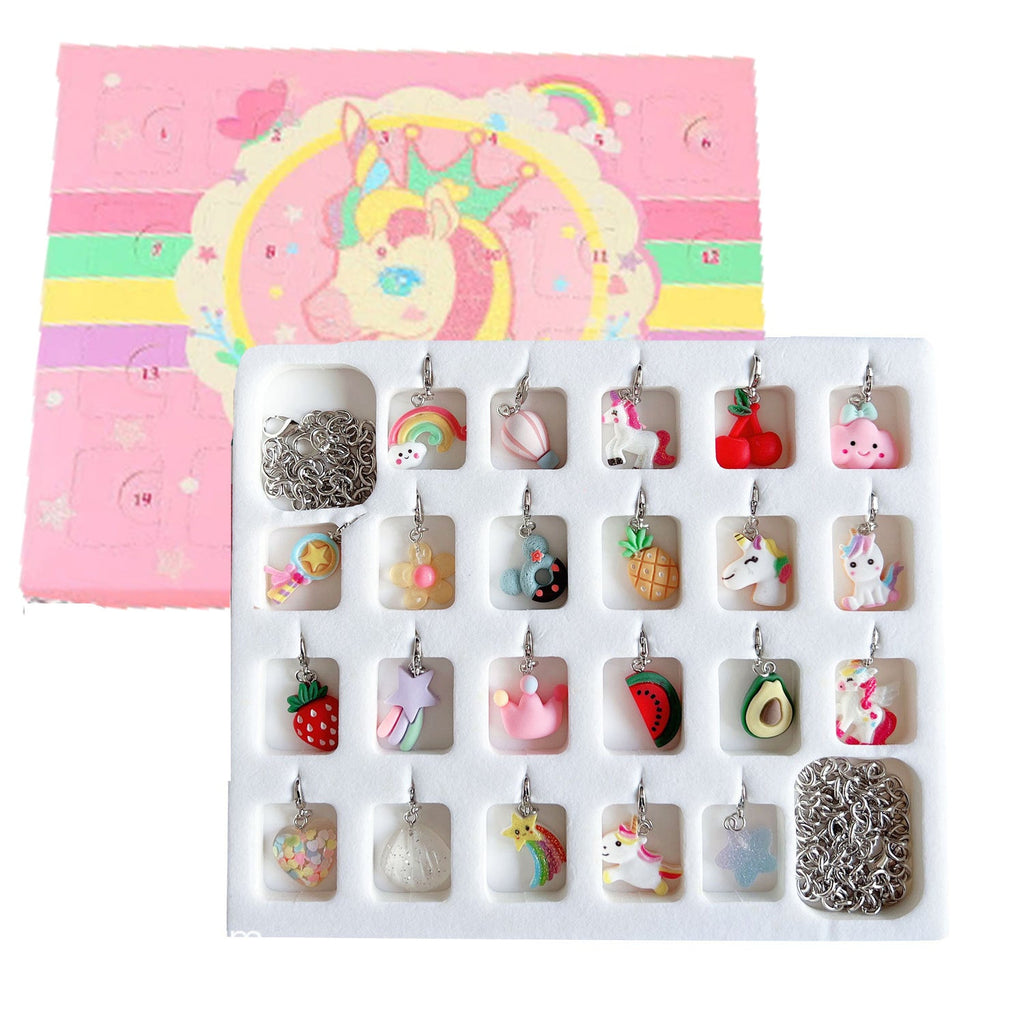 DIY Advent Calendar Jewelry Set with Holiday Motifs
