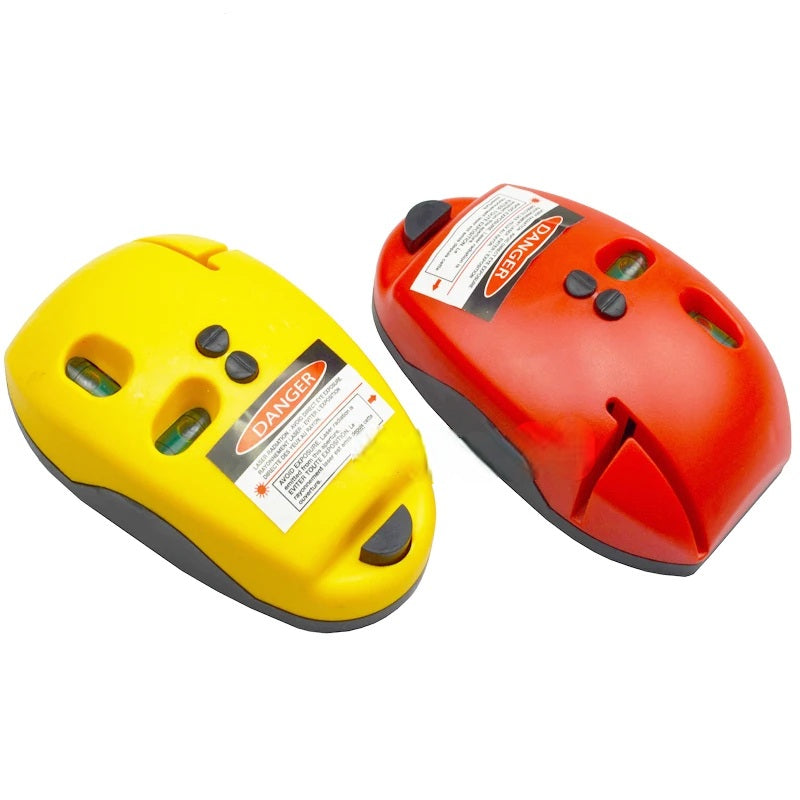 Infrared Laser Level Tool - Horizontal Vertical Line Measuring Device with Bubble Level, Professional Construction Tool for Precision Alignment