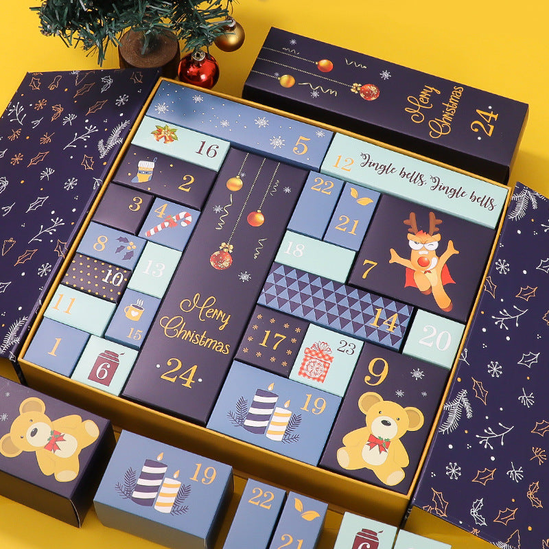 Christmas Advent Calendar Empty Box for Crafting