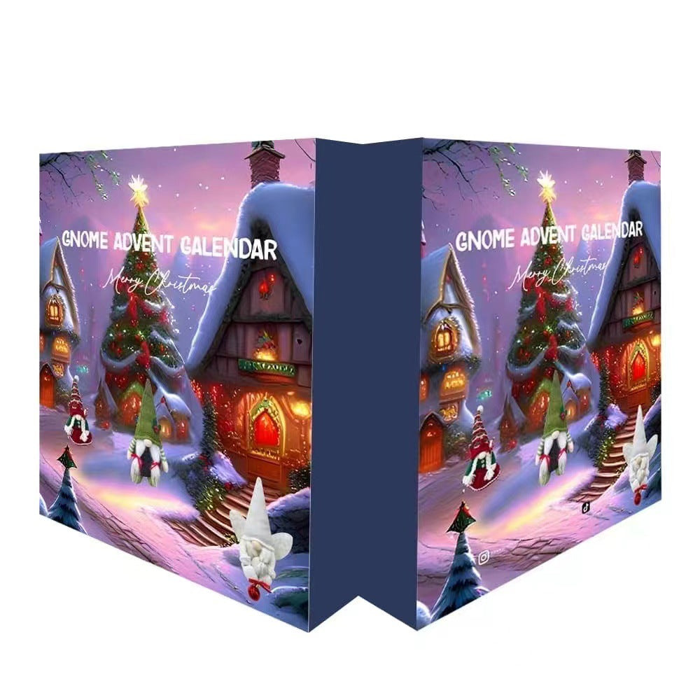Christmas Advent Calendar with Elf Figures