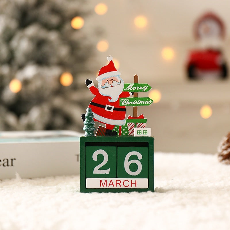 Decorative Christmas Advent calendars made of wood