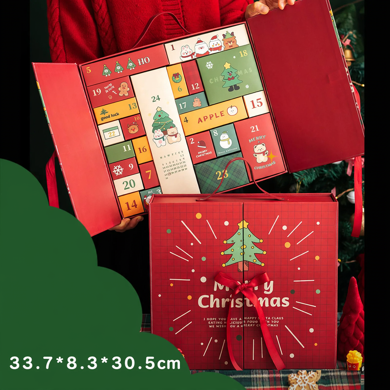 Christmas Advent Calendar Gift Box, empty