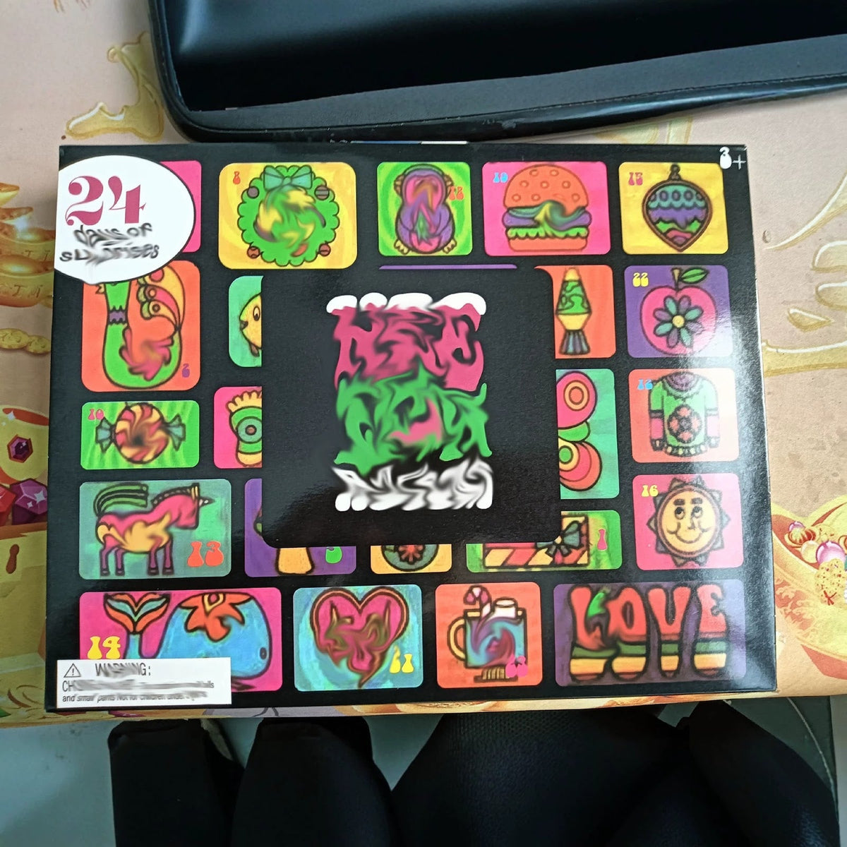 Advent calendar gift box with stress relief toy