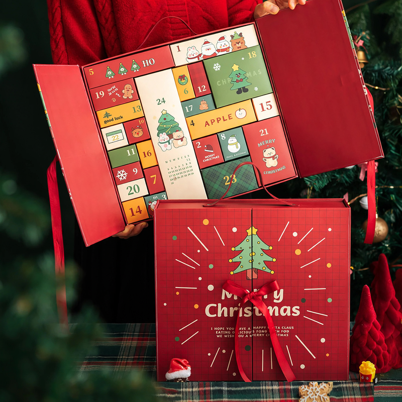 Christmas Advent Calendar Gift Box, 24 Compartments