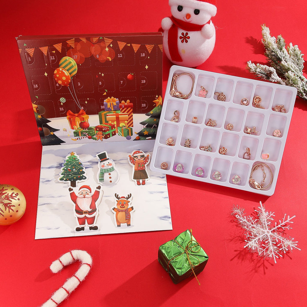 DIY Advent Calendar with Charm Bracelet in Rose Gold
