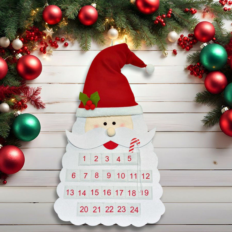 DIY Felt Christmas Tree Advent Calendar for Kids