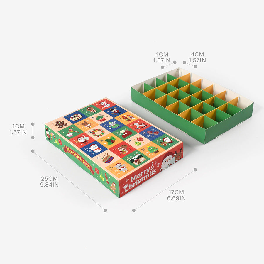 DIY Advent Calendar Box with 24 Compartments for Surprises