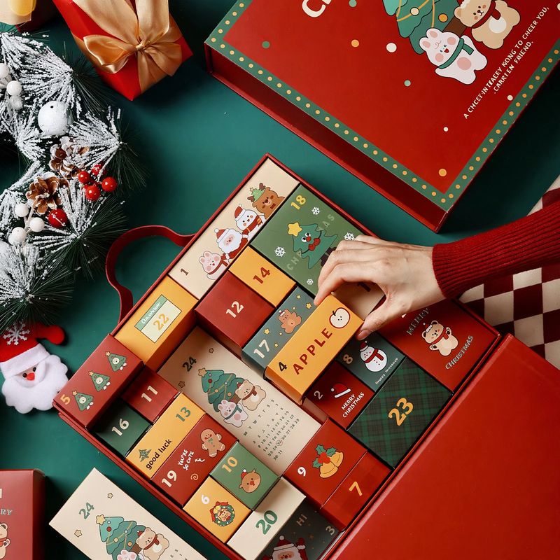 Christmas Advent Calendar Box, 24 compartments