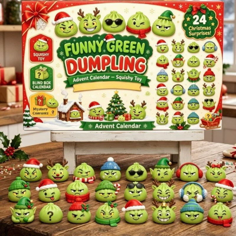 Christmas Advent Calendar with 24 Surprise Squeeze Toys