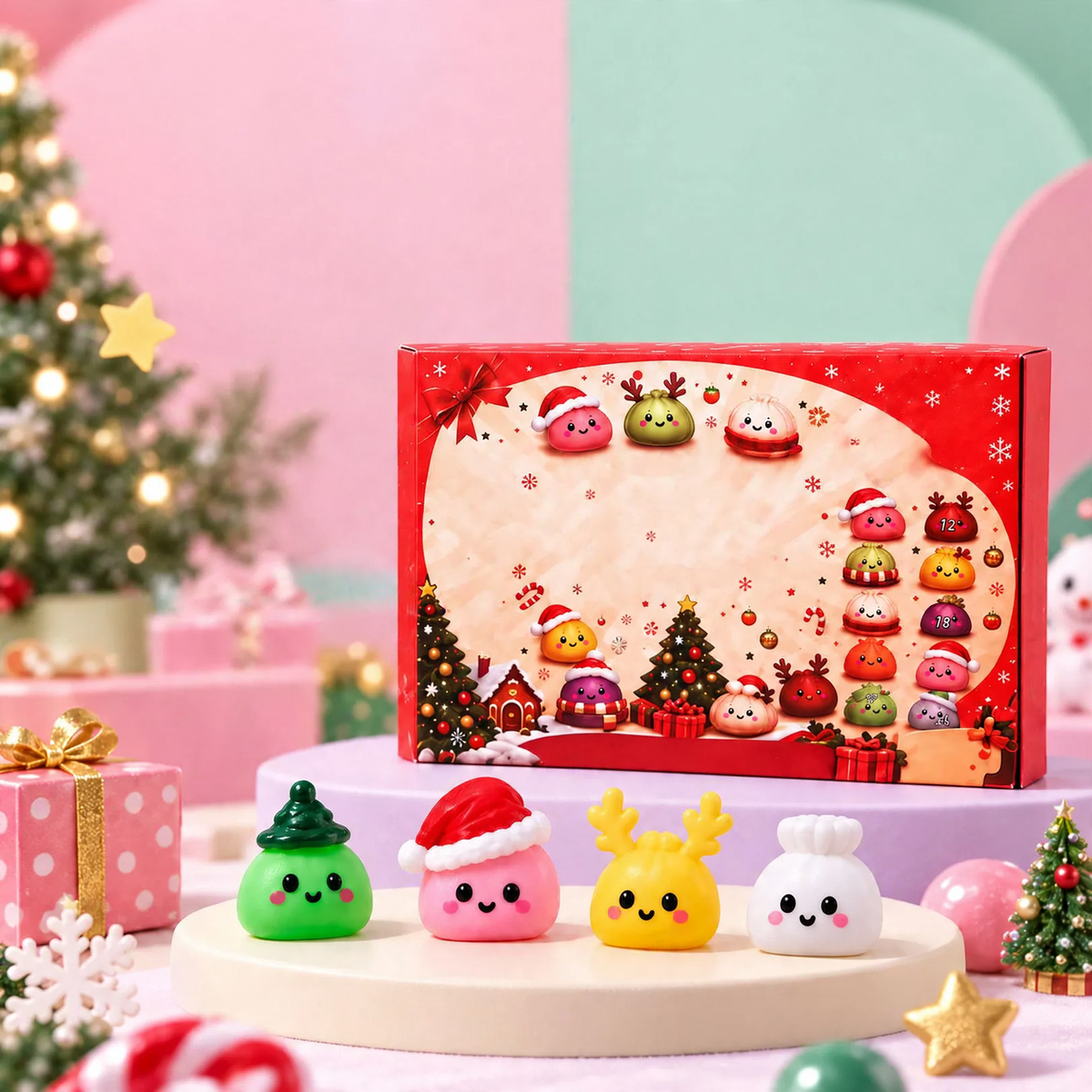 Christmas Advent Calendar with Surprise Figures