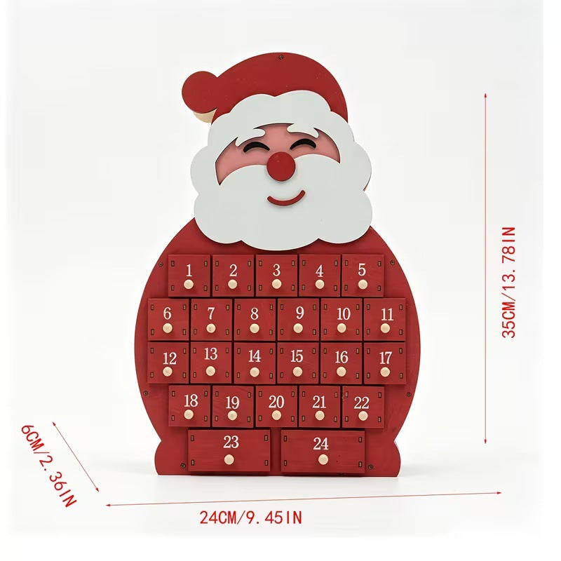 Wood Christmas Countdown Calendar, various designs