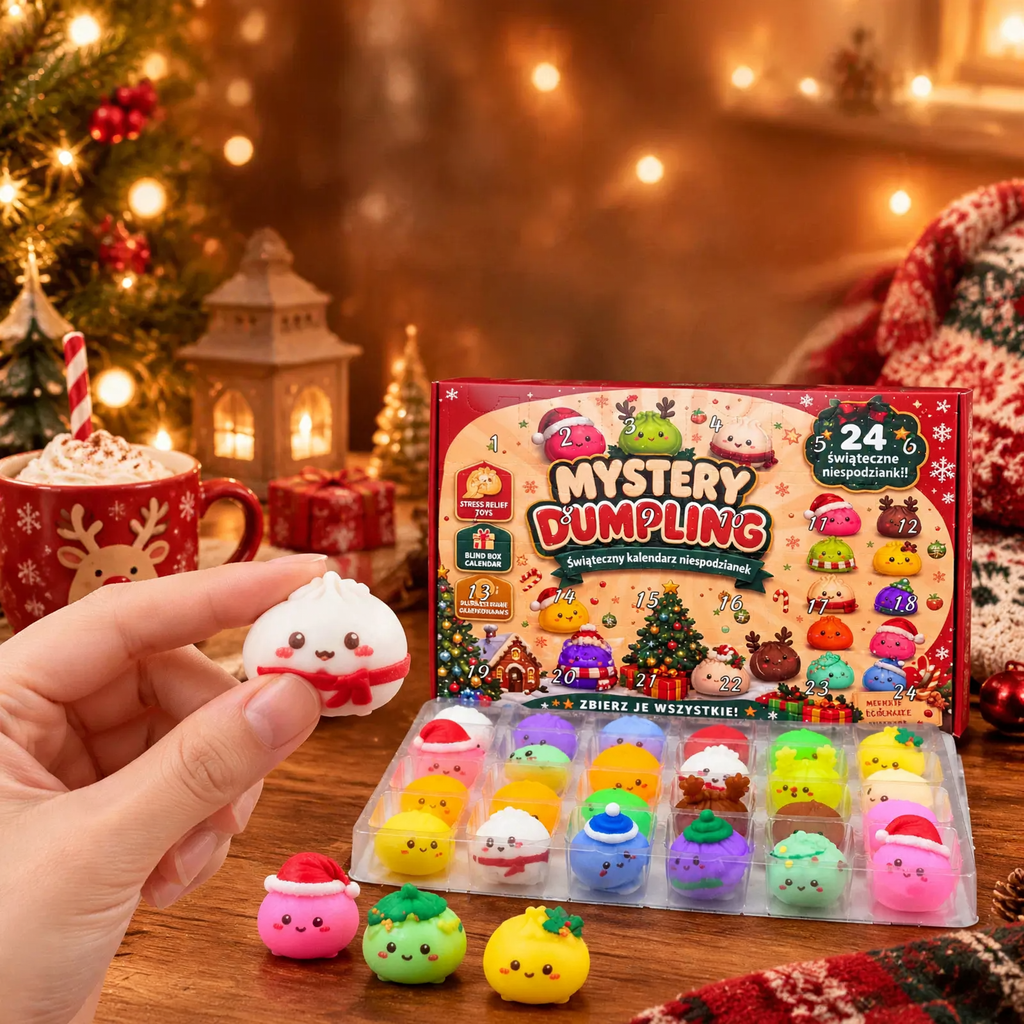 Christmas Advent Calendar with 24 Surprise Squeeze Toys