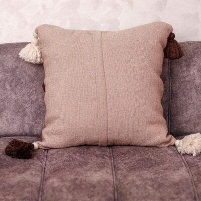 Hand-Tufted Berber Cushion · Tassels · Made in Marrakech