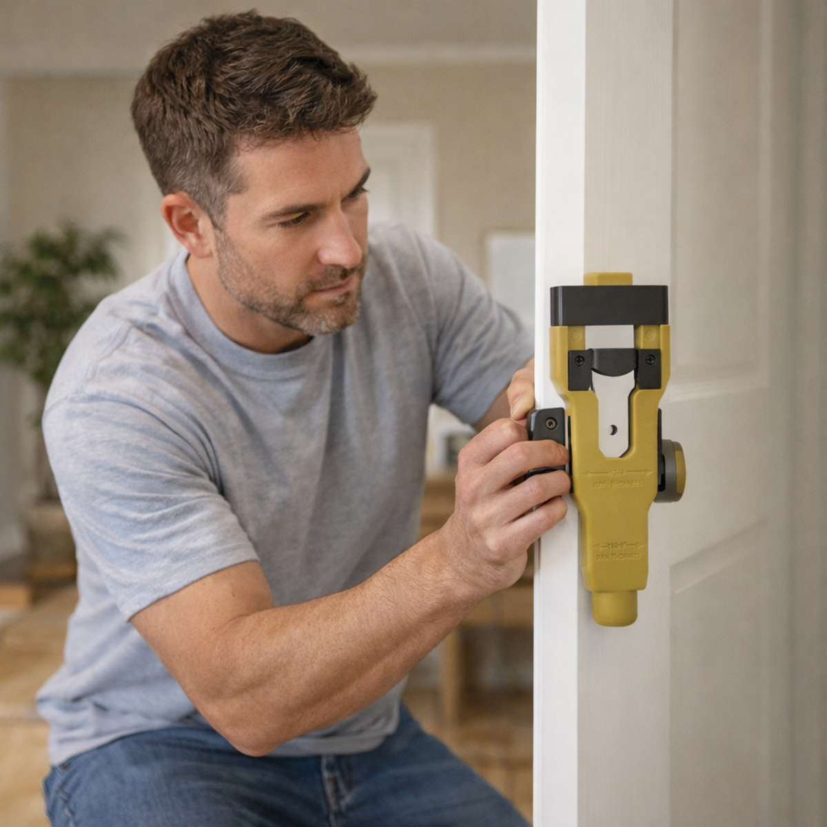 Door Latch Mortise Installation Tool Kit – Precision Wood Door Cutter for 1-3/8" and 1-3/4" Thick Doors