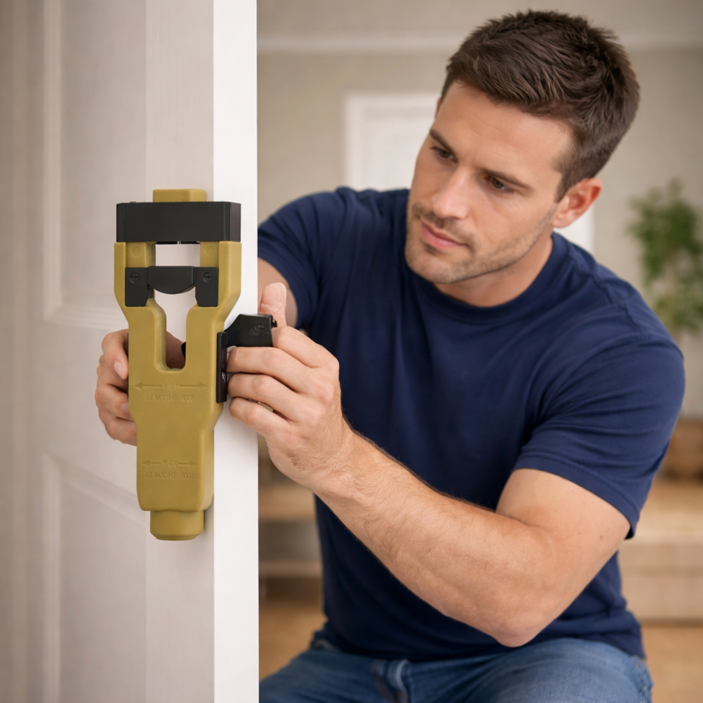 Door Latch Mortise Installation Tool Kit – Precision Wood Door Cutter for 1-3/8" and 1-3/4" Thick Doors