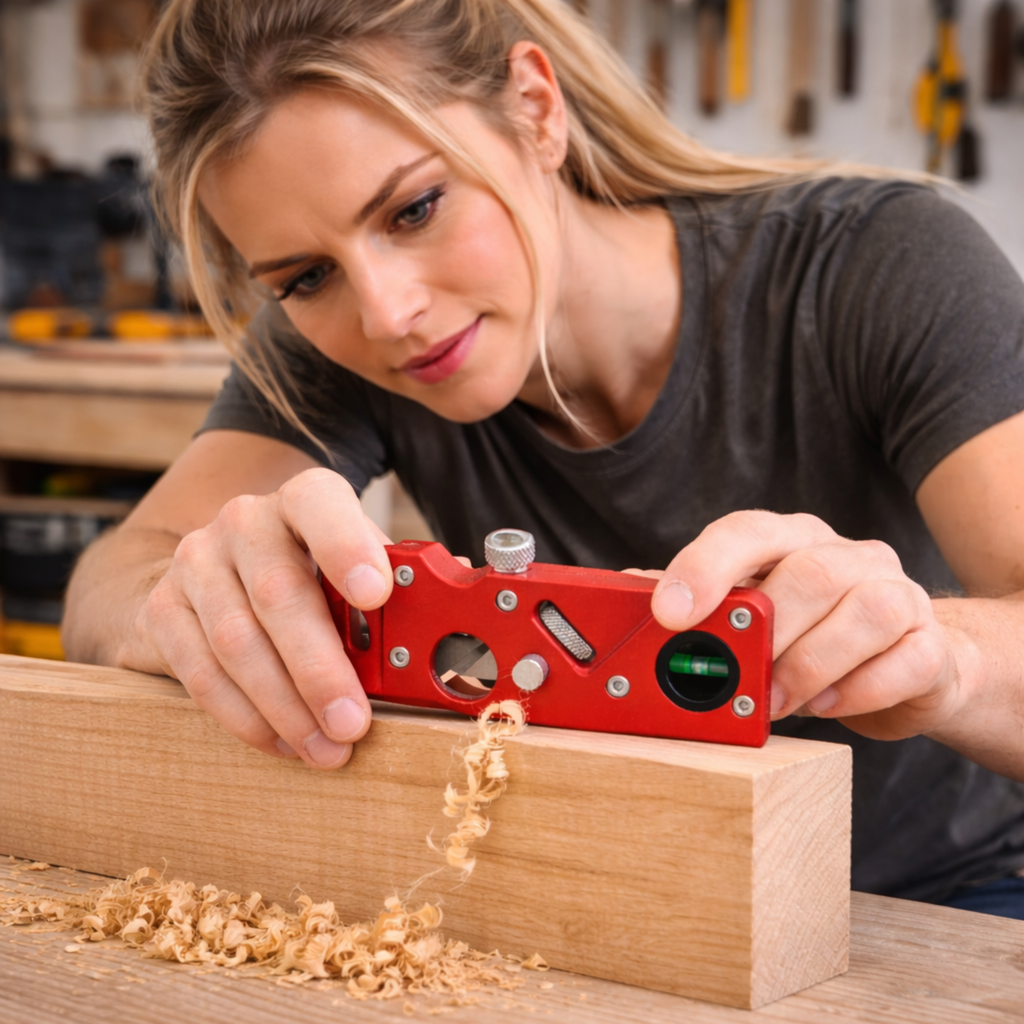 Woodworking Chamfer Plane Hand Planer – Manual Edge Corner Trimming Tool for Carpentry Finishing Projects