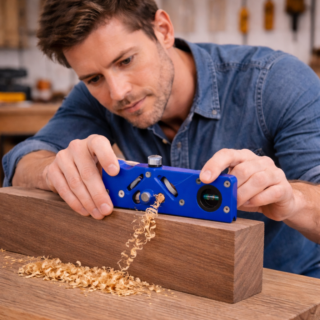 Woodworking Chamfer Plane Hand Planer – Manual Edge Corner Trimming Tool for Carpentry Finishing Projects