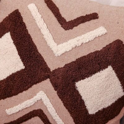 Hand-Tufted Berber Cushion · Tassels · Made in Marrakech