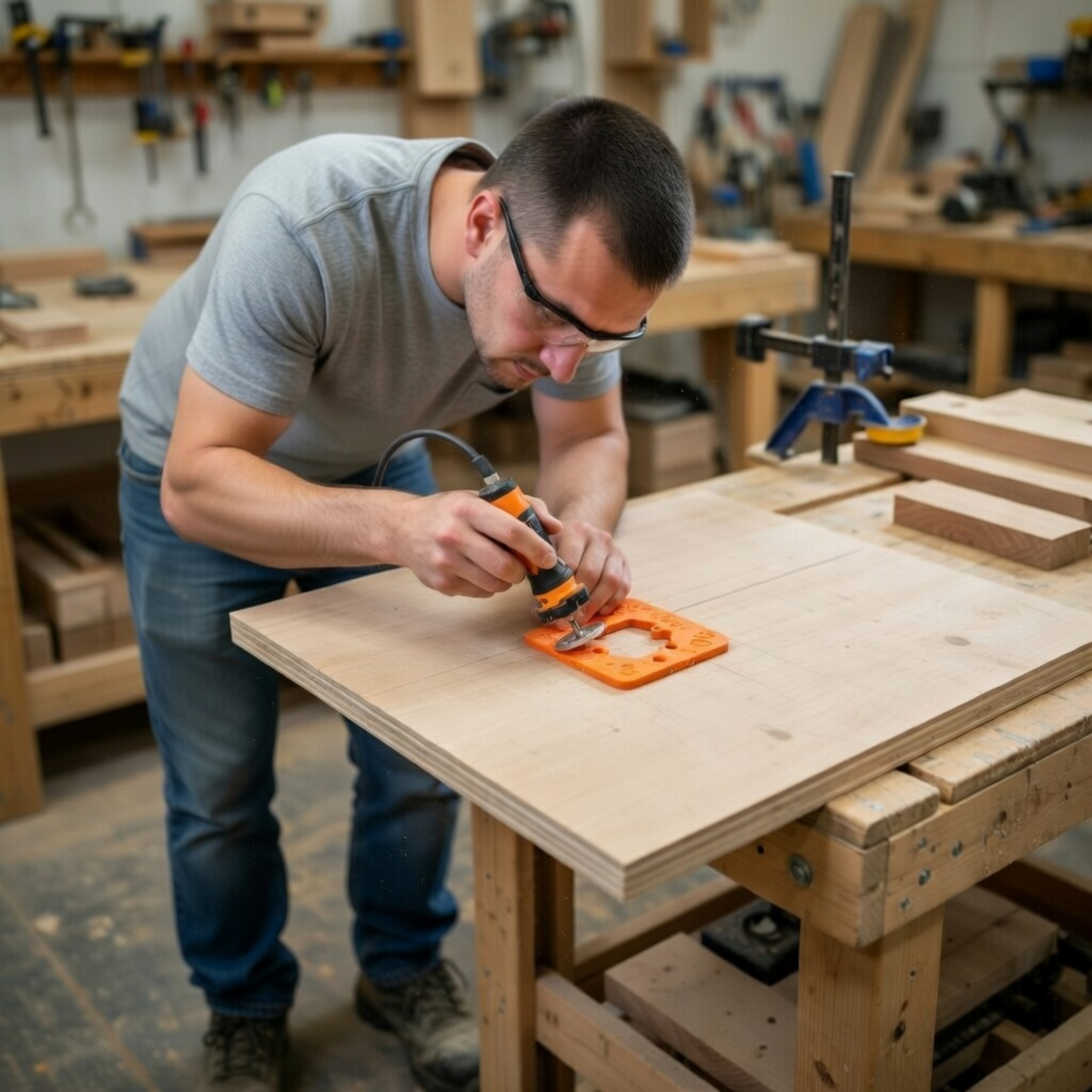 Woodworking Router Corner Radius Template Jig – R10 to R50 Curved Milling Guide for Precision Routing Circular Corners ABS Tool
