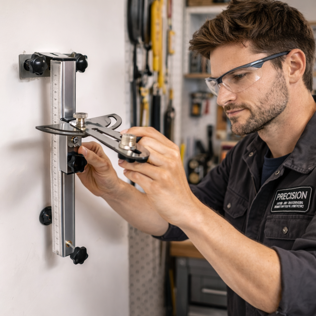 Universal Adjustable Wall Mount Bracket – Laser Level Holder for Vertical and Horizontal Installation on Wall or Ceiling