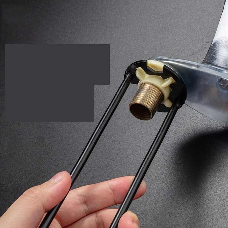Basin Wrench – Multi-Purpose Plumbing Wrench, Four-Claw Hexagon Sink Faucet Wrench & Repair Tool for Household Pipe Fixes