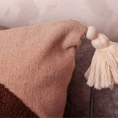 Hand-Tufted Berber Cushion · Tassels · Made in Marrakech