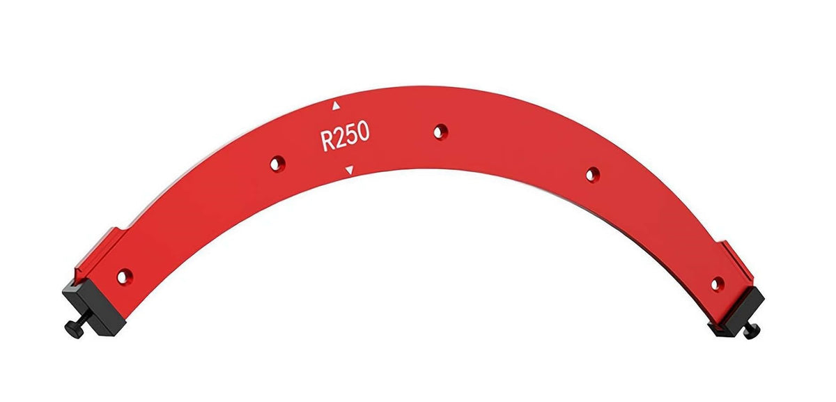 Woodworking Router Radius Template Jig – R100 to R300 Arc Angle Positioning Guide Reusable Corner Tool