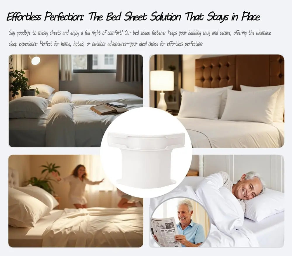 kaatw | 4-piece bed sheet holder set – secure hold for all mattress sizes