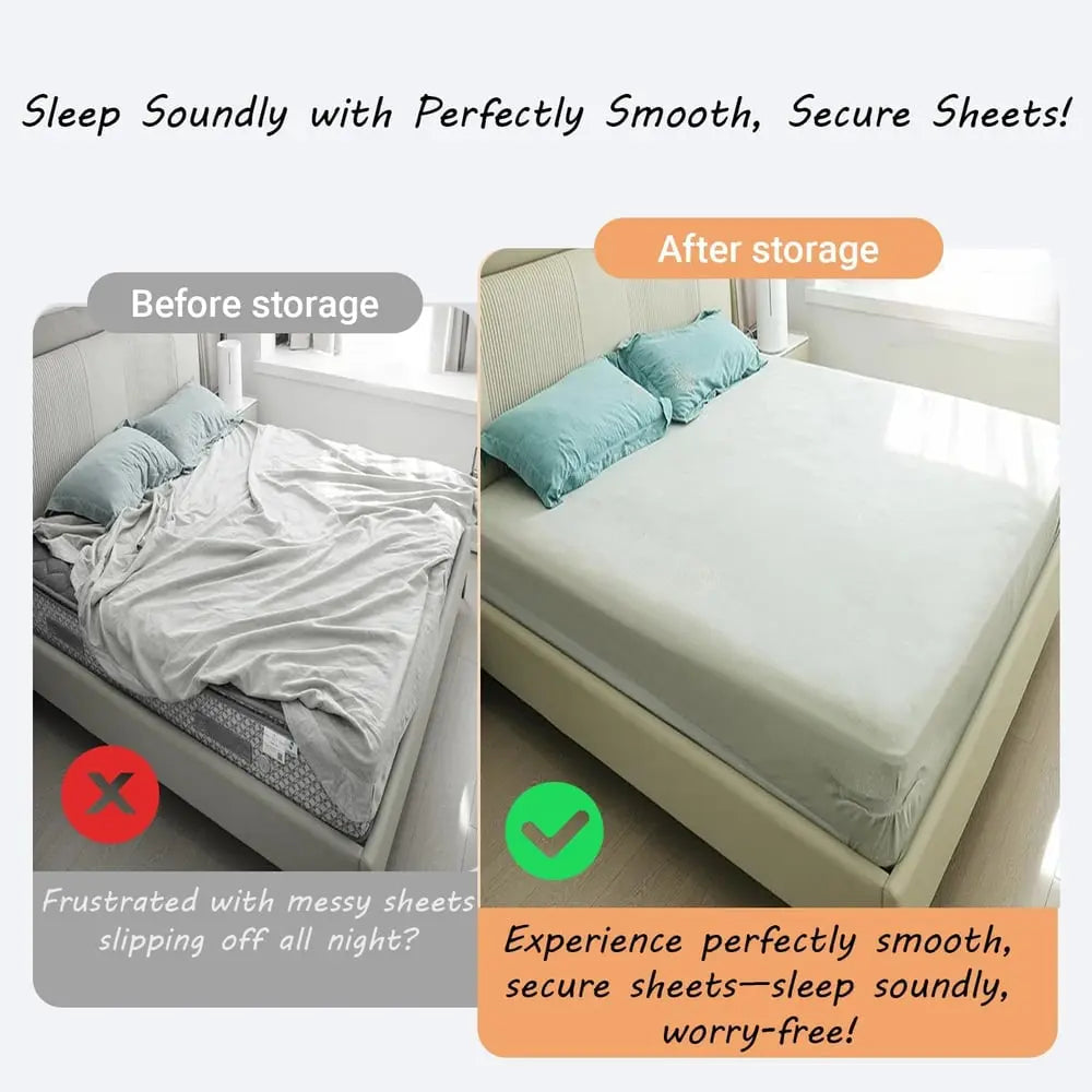 kaatw | 4-piece bed sheet holder set – secure hold for all mattress sizes