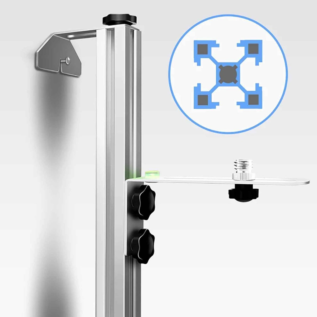 Universal Adjustable Wall Mount Bracket – Laser Level Holder for Vertical and Horizontal Installation on Wall or Ceiling