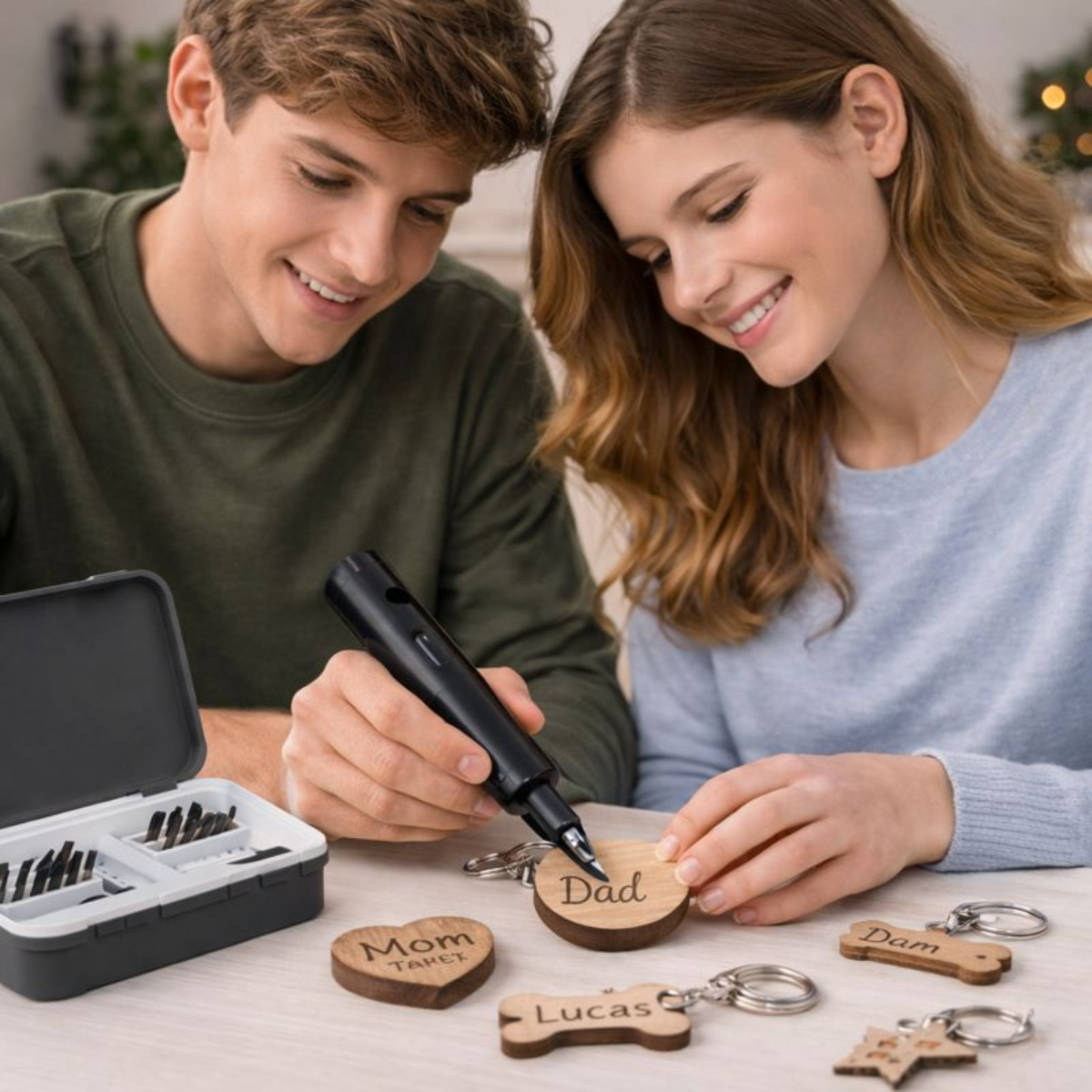 Electric Wood Carving Knife Set – 40W Professional Wood Carving Tool Kit with 20 Blades for Furniture Sculpture, Carpentry and Root Carving Crafts