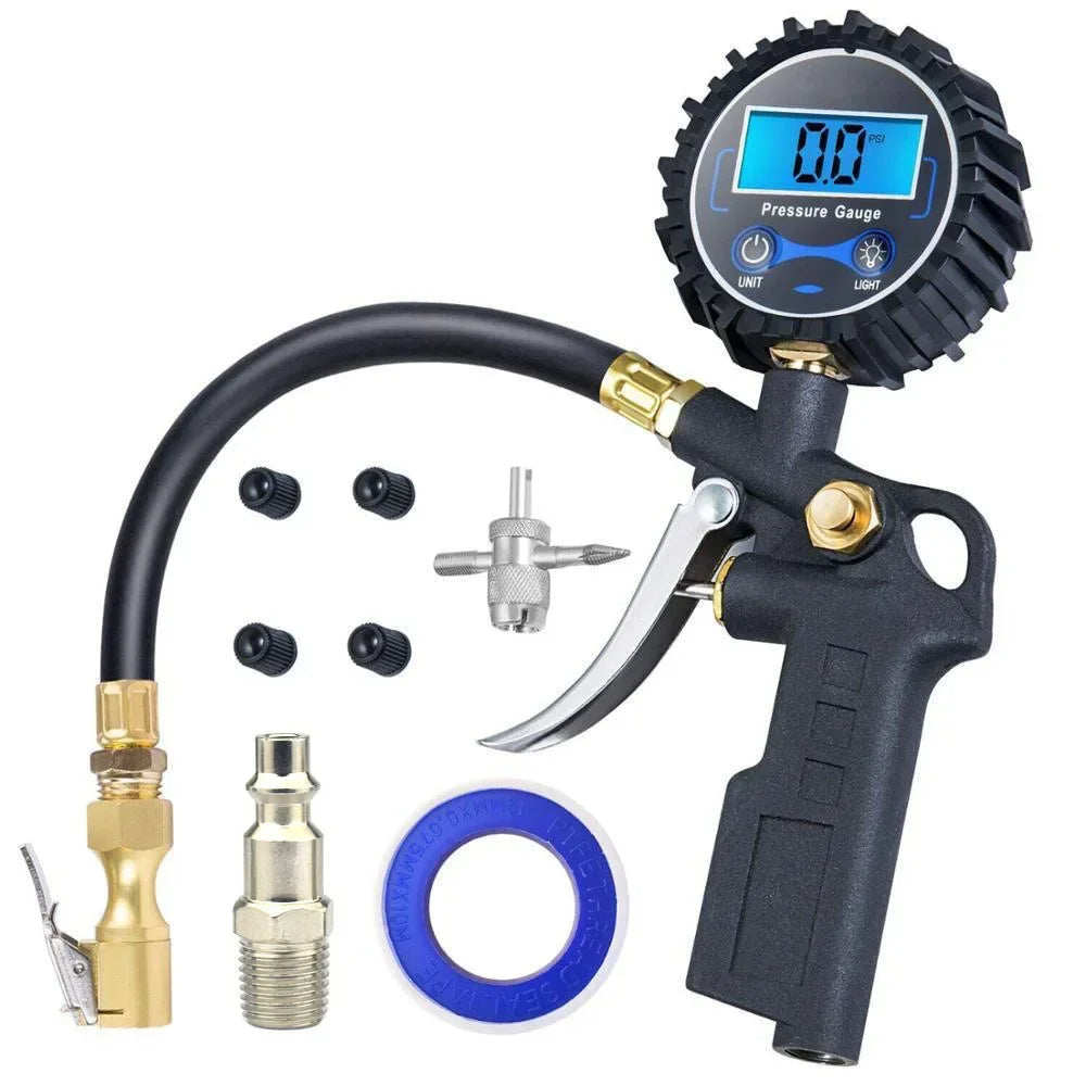Digital Tire Pressure Gauge with LED LCD – High‑Precision Night Vision Inflator Tool for Cars, SUVs and All Vehicle Maintenance Needs
