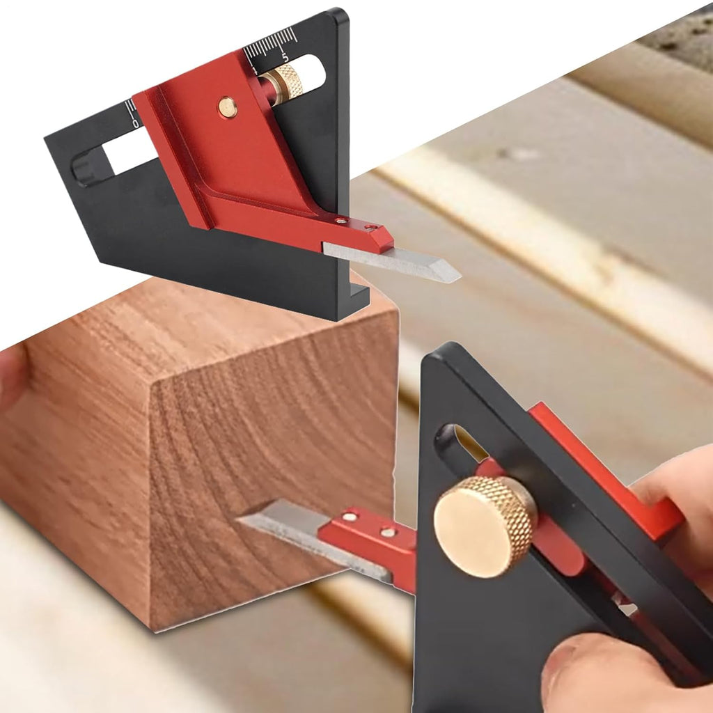 Portable Depth Measurement Tool – Aluminum Alloy Multifunction Height and Depth Gauge Compact Precision Ruler