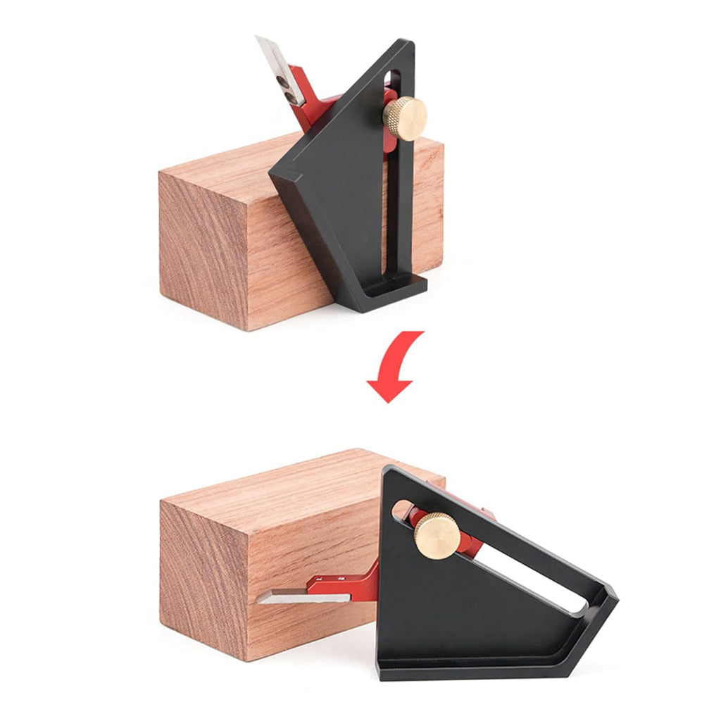 Portable Depth Measurement Tool – Aluminum Alloy Multifunction Height and Depth Gauge Compact Precision Ruler