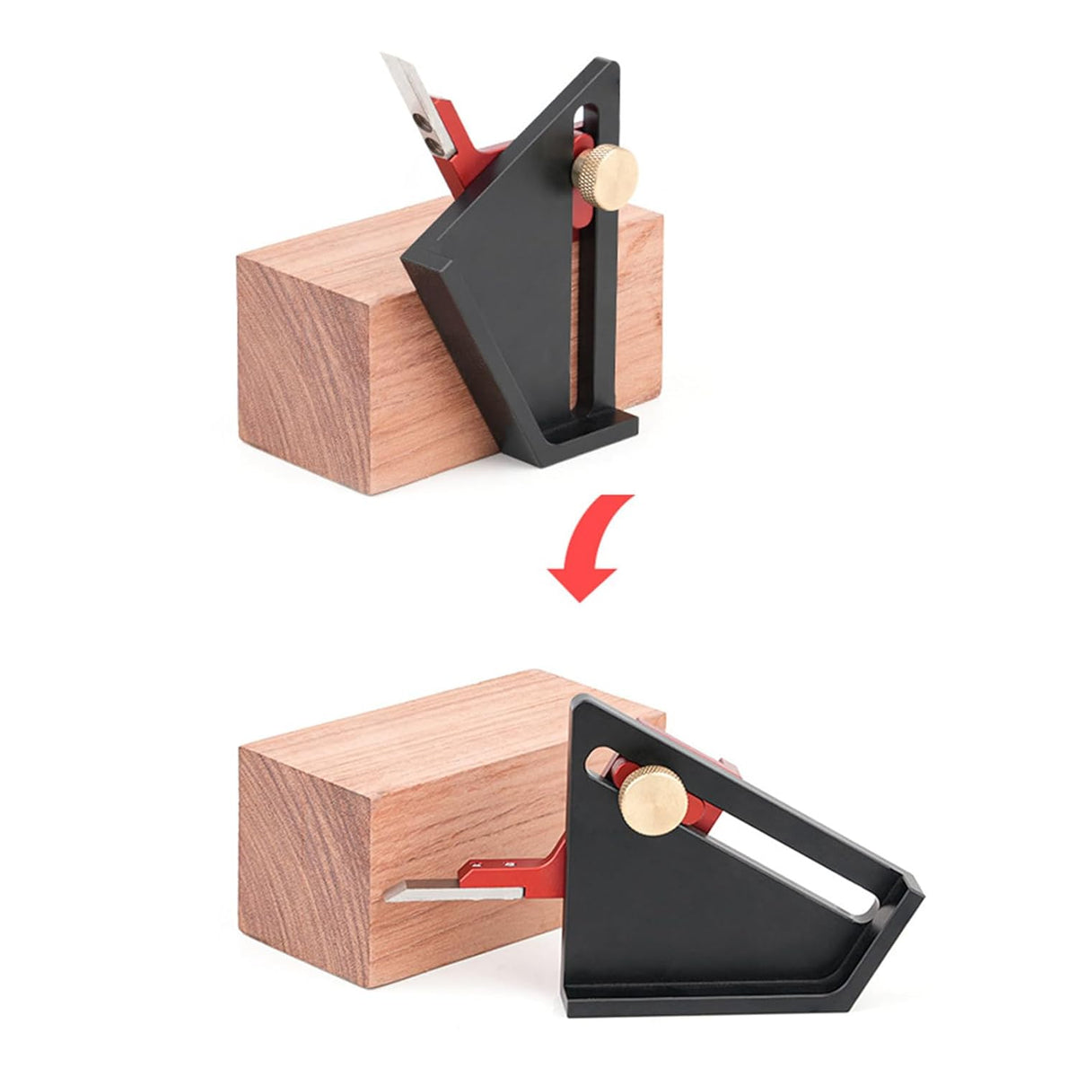 Portable Depth Measurement Tool – Aluminum Alloy Multifunction Height and Depth Gauge Compact Precision Ruler